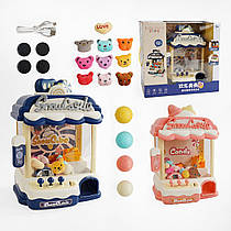 Ігровий автомат 33936 (6) 2 види, висота 36см, звукові ефекти, підсвічування, м’які іграшки, кульки, від батарейок/мережі, в