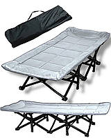 Походная кровать раскладушка для военных с матрасом Кемпинг 190x68 с чехлом