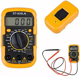 Мультиметр цифровий Digital Multimeter DT830LN чорний з жовтим