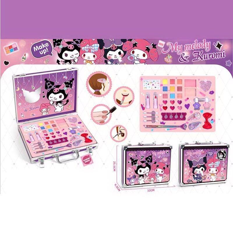 Косметика XF 1820 C (20/2) тіні для повік, румяна, помада, аплікатори, лак, хайлайтер, прикраси для волосся, пудра у боксі