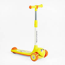 Самокат триколісний "Skyper" LH-11603 (10) колеса PU 112х42мм зі світлом, музика та підсвічування платформи, кермо з`ємне, в