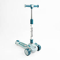 Самокат триколісний "Skyper" RS-46204 (8) колеса PU 125х40мм зі світлом, музика та підсвічування платформи, кермо складне