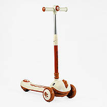 Самокат триколісний "Skyper" SJ-02074 (6) колеса PU 125х40мм зі світлом, УКР. МУЗИКА та підсвічування платформи, кермо складне, в