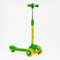 Самокат триколісний "Skyper" SJ-03160 (6) колеса PU 125х40мм зі світлом, УКР. МУЗИКА та підсвічування платформи, кермо складне, в