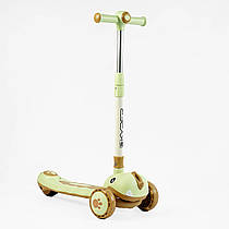 Самокат триколісний "Skyper" SJ-03696 (6) колеса PU 125х40мм зі світлом, УКР. МУЗИКА та підсвічування платформи, кермо складне, в