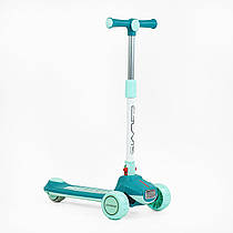 Самокат триколісний "Skyper" Y-70522 (8) колеса PU 125х40мм зі світлом, музика та підсвічування платформи, кермо складне, в пакеті