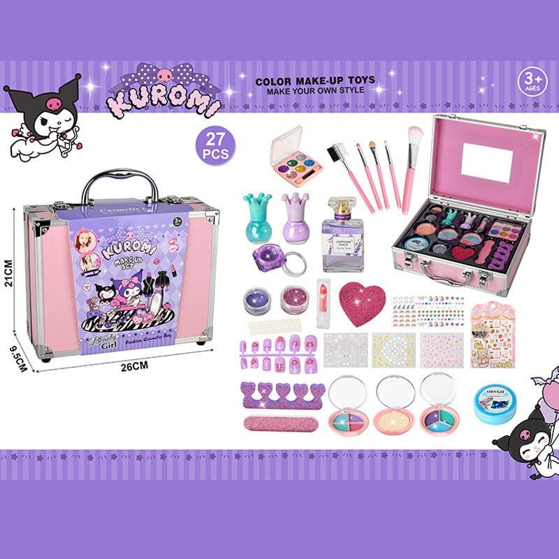 Набір косметики 768-73 C (48/2) тіні, лаки, аксесуари для манікюру, пензлики, блискітки, помада, наліпки, накладні нігті, пудра,