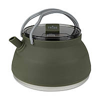 Чайник силіконовий Tribe Collapsible Kettle 1,5 л оливковий (T-FF-0026-olive)