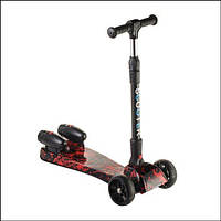 Дитячий Самокат РАКЕТА Червоний Вогонь