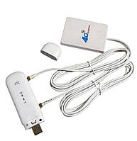 Модем 4ж MIMO USB Wi-Fi ZTE MF79U з MIMO антеною 2G/3G/4G LTE 791-2690 МГц 2хTS9 2.8 дБ