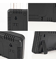 Годинник Deepfox YX-2803 LED цифровий електронний настінний/настільний Будильник Дата Температура 26х13,5см, фото 6