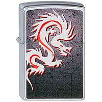 Запальничка бензинова ZIPPO Satin Chrome Tatto Dragon (200.247)