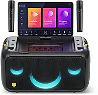 Музичний центр Ikarao Потужне аудіо Break X1 Мікрофон Karaoke Czarny