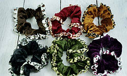 ГУМКА ОКСАМИТОВА З ЛЕОПАРДОВИМ КАНТОМ