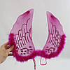 Крила Ангела 40х35см, М-764, Темно-рожеві / Крила Амура / Ангельські крила / Крила на Хеловін, фото 10