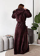 Жіночий халат-шубка довжиною в підлогу з чобітками (р.S-M,L-XL,2XL-3XL) Туреччина, фото 5