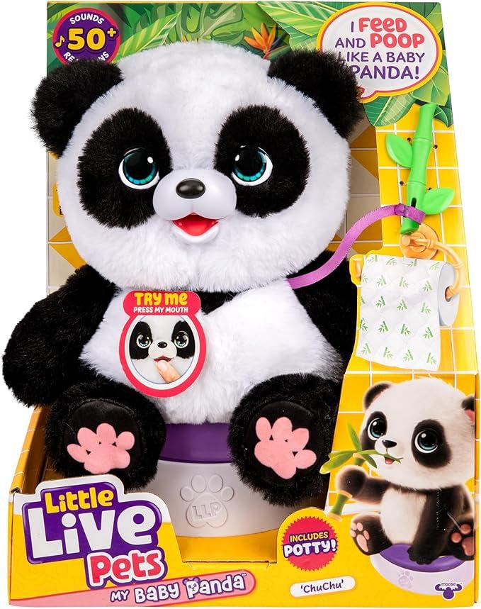 Інтерактивний плюшевий панда Panda ChuChu Little Live Pets 26676 Бебі Панда з 50+ звуками , Міккі Маус
