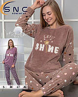 Флісова жіноча піжама Snc з принтом Зірки