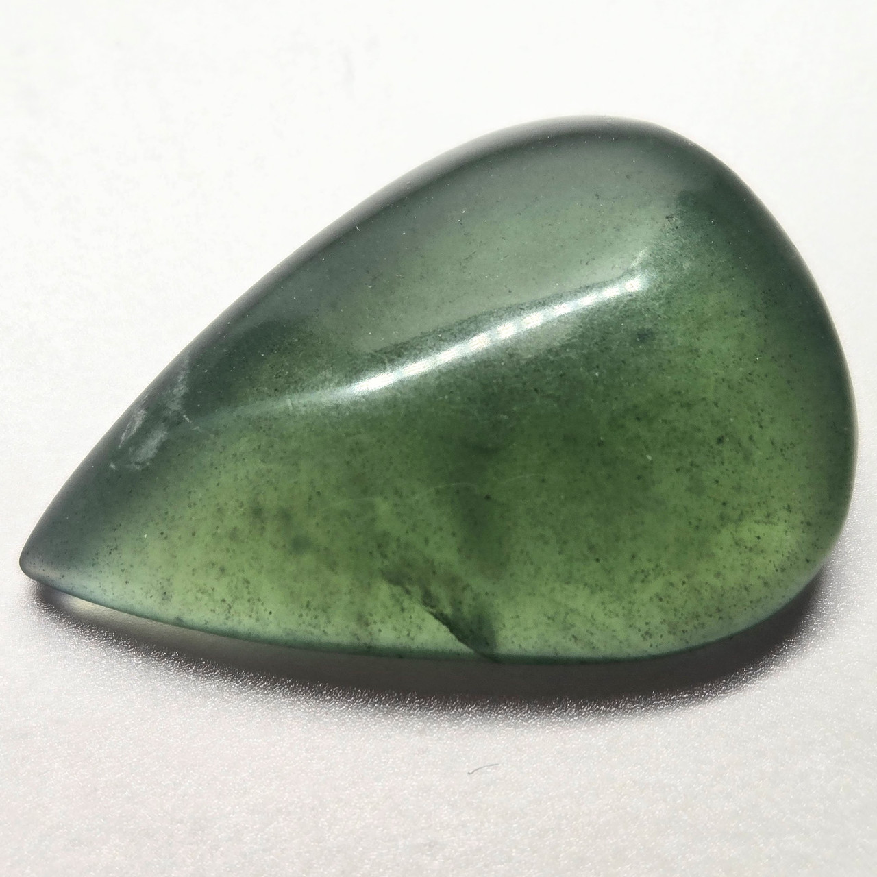 Змійовик - кабошон 31 ct, натуральний ювелірний камінь для створення прикрас, фото 1