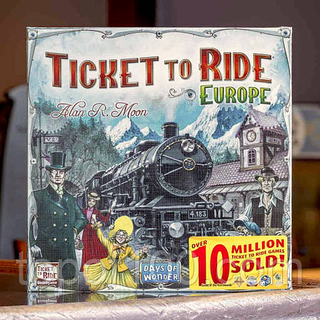 Настільна гра Ticket to Ride Europe / Квиток на потяг Європа + правила УКРАЇНСЬКОЮ, фото 1
