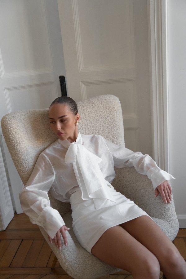 Блуза з бантом, фото 1