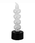 Свічка черепа на підставці LED