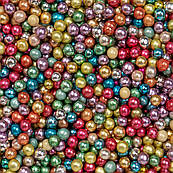 Бусинки цукрові Мікс металізовані 5 мм Dr.Gusto (10 гр.)