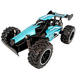 Радіокерована машинка Power Gale Pro 2WD Buggy 2.4G, синя – швидкісний RC автомобіль, фото 4