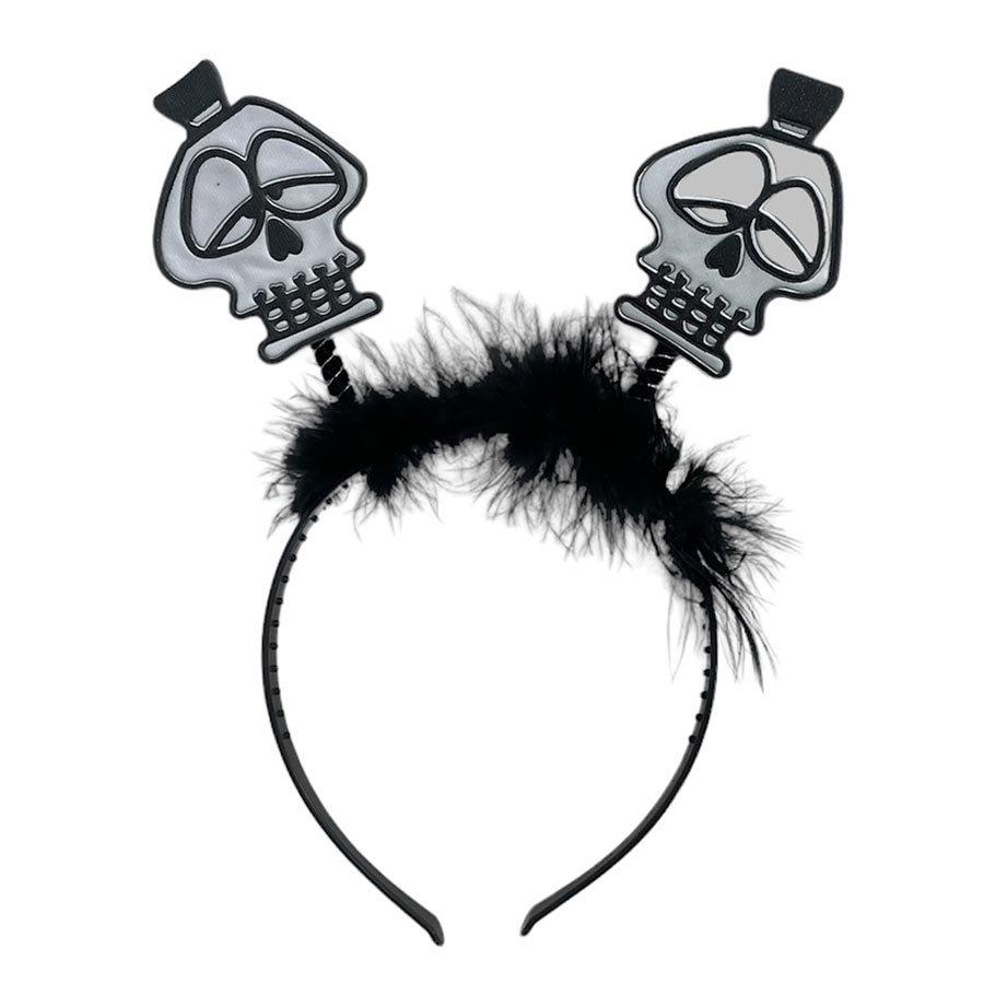 Обідок неон Череп білий