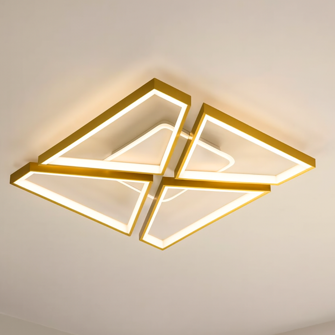 Люстра Led  SVET 164W до 30 м² колір Білий + Золото SY-9309/S PLG+WH, фото 1