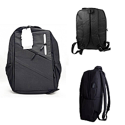Рюкзак чоловічий міський BAG 1935 з виходом USB Чорний