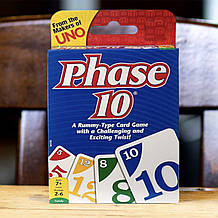 Настільна гра UNO Phase 10 (Уно, Фаза 10) + УКРАЇНСЬКОЮ правила