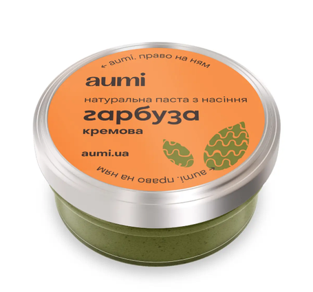 Паста з насіння гарбуза кремова 50 г ТМ Aumi, фото 1