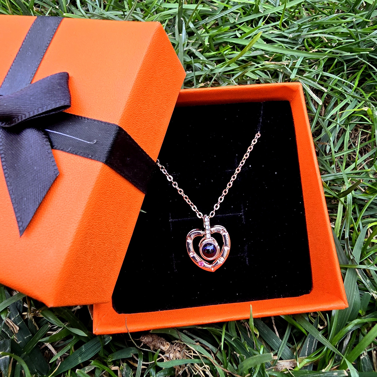 Кулон з ланцюгом серце I love you ЗОЛОТО 100 мовами світу, фото 1