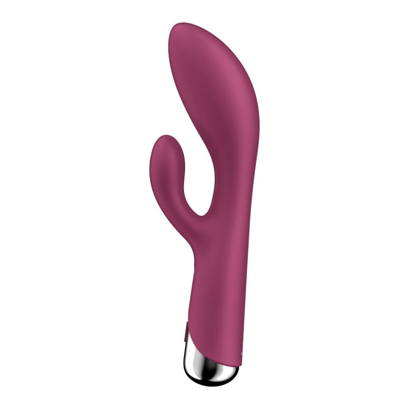 Вібратор для жінок, вібростимулятор кліторальний Satisfyer Spinning Rabbit 1 водонепроникний силіконовий, фото 1