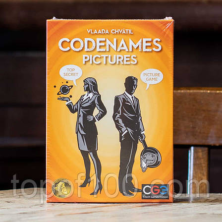 Настільна гра Кодові імена Малюнки / Codenames Pictures + правила українською, фото 1