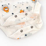 Боді для немовлят з довгим рукавом зовнішні шви Bees, фото 3