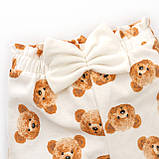 Комплект для дівчинки боді штанці та пов'язка з ведмедиками Girl Bears, фото 8