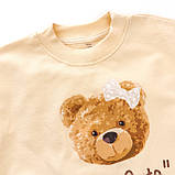 Комплект для дівчинки світшот з принтом ведмедика та штанці Cute Bears, фото 3