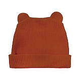 Комбінезон на блискавці для немовлят з начосом з капюшоном та шапочкою Cinnamon, фото 7