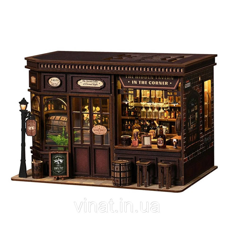 Румбоксу Кутова таверня Corner Tavern DIY Mini House Kit AW03-001, фото 1