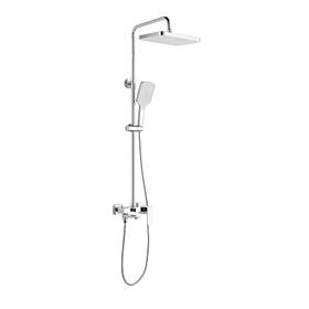 Душова система латунна універсальна Lidz Orion 1030 на три споживача (з виливом) (k35) LDORI1030CRM48092 Chrome