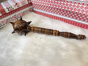 Булава дерев'янна мала сувенірна (асортимент) 40*10 см Гранд Презент БЛ-015