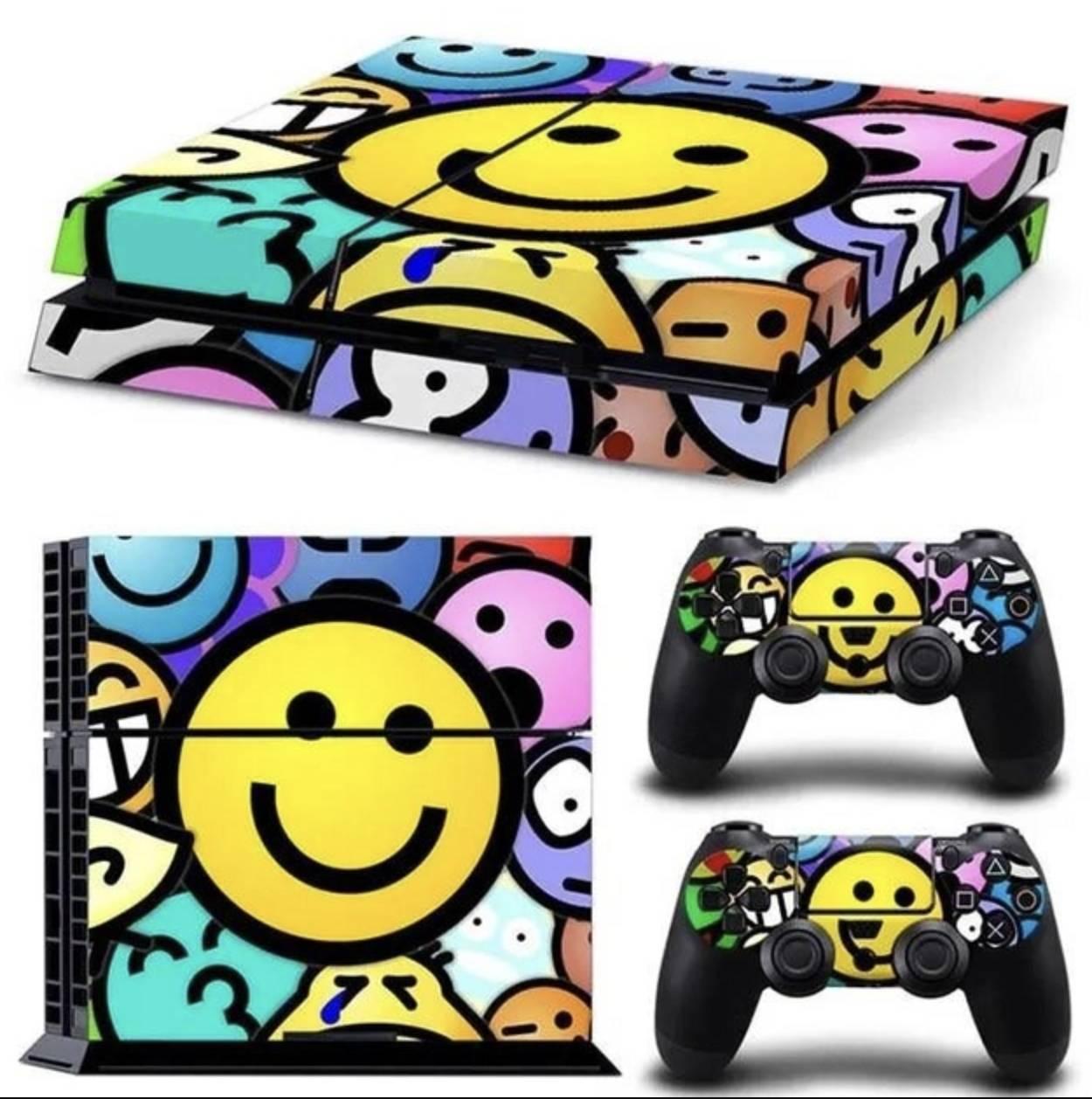 Наклейка PS4 Fat вінілова наклейка Choice для Sony PlayStation PS4 Fat DualShock 4 Smile, фото 1