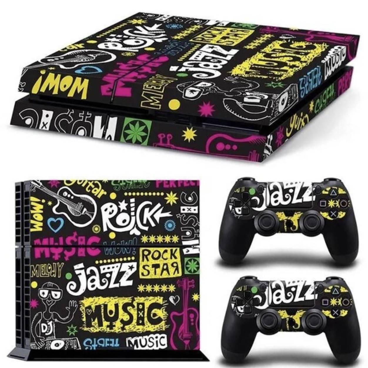 Наклейка PS4 Fat вінілова наклейка Choice для Sony PlayStation PS4 Fat DualShock 4 Jazz, фото 1