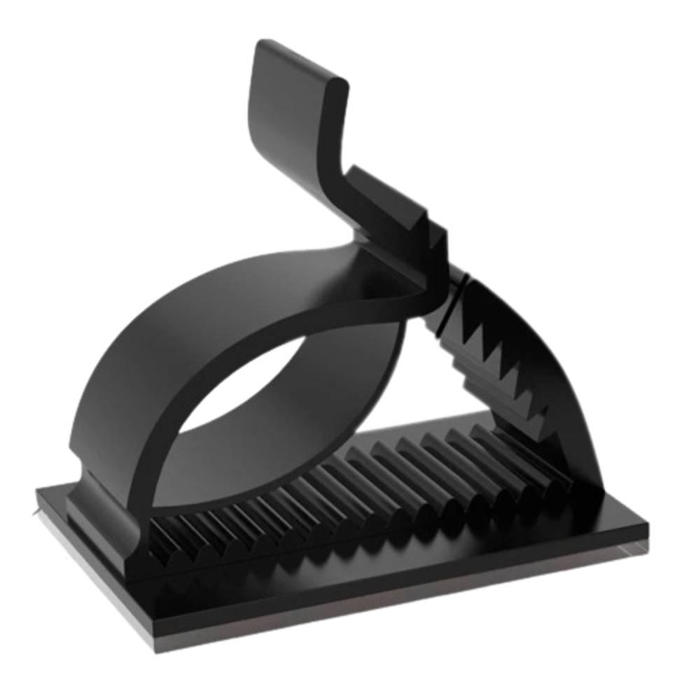 Органайзер кліпса фіксатор кабелю тримач Choice для дроту самоклейний 50 шт S Чорний, фото 1