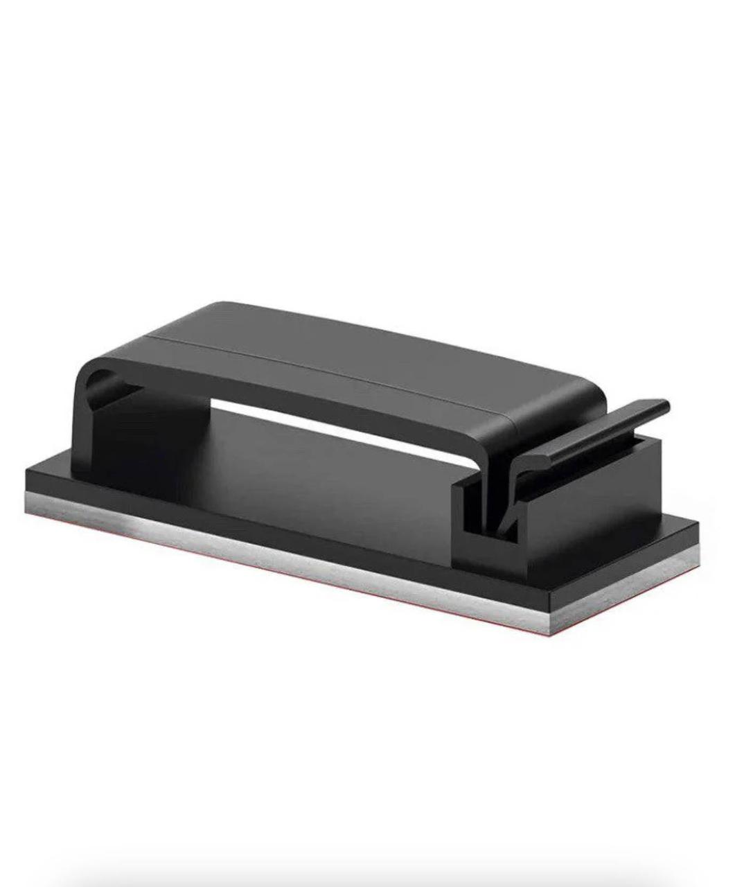 Органайзер кліпса фіксатор кабелю тримач Choice для проводу самоклейний 50 шт L Чорний, фото 1