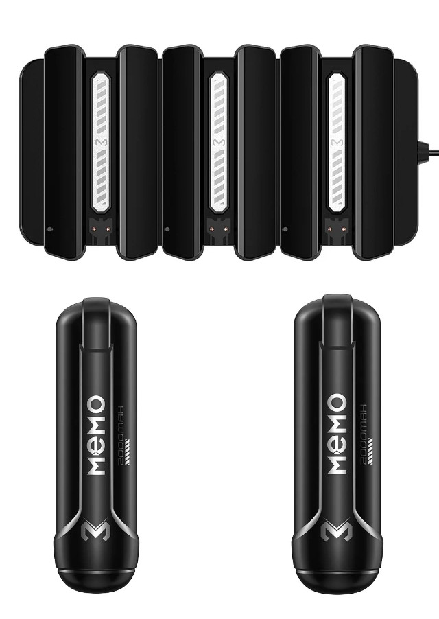 Станція для заряджання акумуляторних батарей і два додаткові акумулятори від кулера MEMO DL10, фото 1