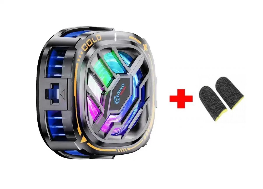 Магнітний-затискний 2в1 напівпровідниковий радіатор-вентилятор для смартфона активне охолодження Sarafox X76, фото 1