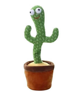 Танцюючий і співачкий кактус OPT-TOP Dancing Cactus на 120 пісень з підсвіткою Зелений (1756374515)